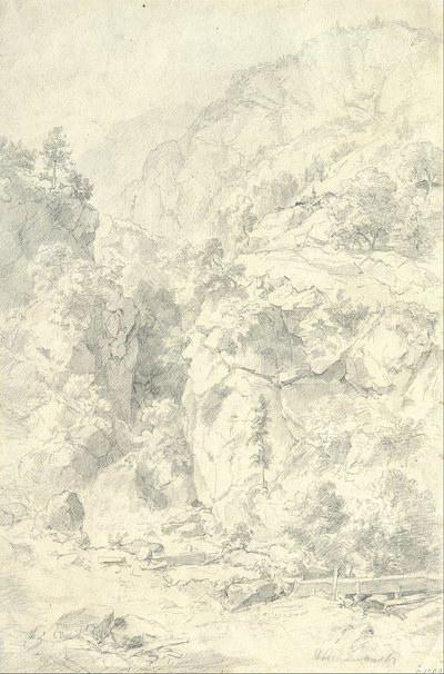 Gebirgslandschaft von Andreas Achenbach