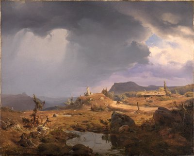 Norwegische Landschaft von Andreas Achenbach