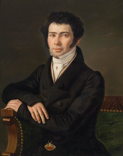 Bildnis des Gaspari Spontini (1774-1851), Opernkomponist und Generalmusikdirektor in Berlin von Andreas Hall