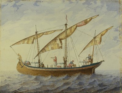Bühnenbild für das Ballett Corsair von A. Adam, 1863 von Andreas Leonhard Roller