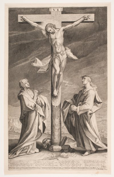 Christus am Kreuz zwischen Maria und Johannes von Andreas Reinhardt