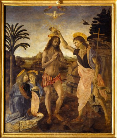 Die Taufe Christi von Andreea & Vinci Leonardo da (1452 1519) Verrocchio