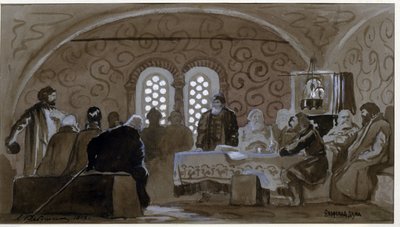 Die Douma zur Zeit der Bojaren von Andrei Petrovich Ryabushkin