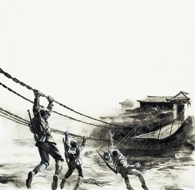 Die Schlacht an der Luding-Brücke von Andrew Howat