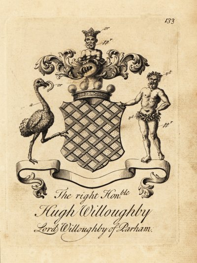Wappen des hochverehrten Hugh Willoughby, Lord Willoughby of Parham von Andrew Johnston