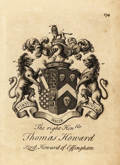 Wappen des hochverehrten Thomas Howard, 2. Earl of Effingham, Lord Howard of Effingham von Andrew Johnston