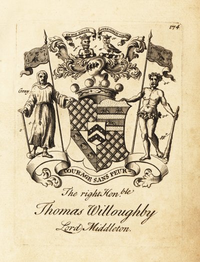 Wappen des hochverehrten Thomas Willoughby, Lord Middleton von Andrew Johnston