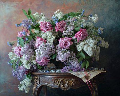 Elegante Rosen Flieder von Andrey Morozov
