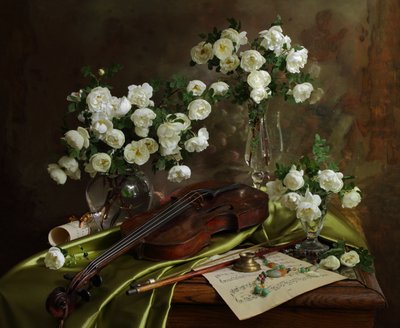 Weiße Rosen Geigenmusik von Andrey Morozov