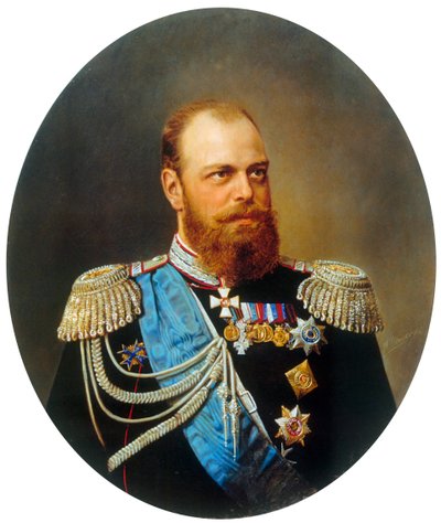 Porträt des Kaisers Alexander III., 1845-1894, 19. Jahrhundert von Andrey Nikolayevich Shilder