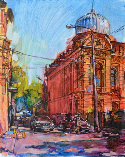 Lebendige Straßenecke von Andrii Kutsachenko