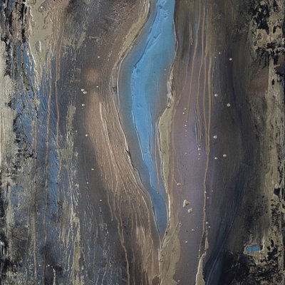 Blauer Goldfluss von Anete Purina-Purite