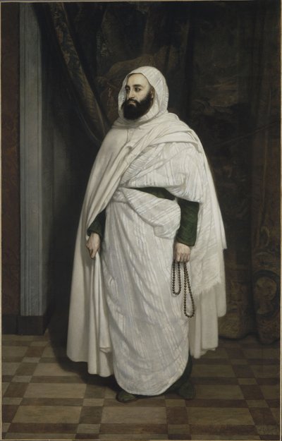 Porträt von Abdelkader ibn Muhieddine 1808-1883, 1853 von Ange Tissier