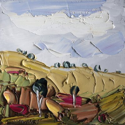 Impasto Landschaft von Angela Hawkey
