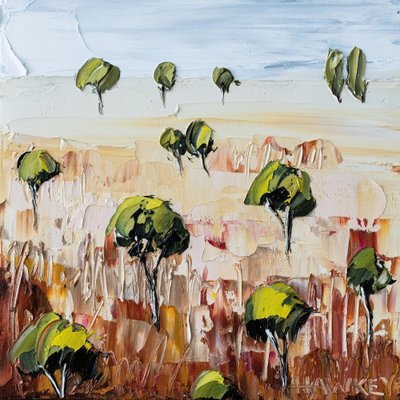 Texturierte Outback-Landschaft von Angela Hawkey