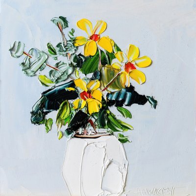 Lebhafte Impasto Blumen von Angela Hawkey