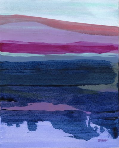 Abstrakte ruhige Landschaft von Angela Seear