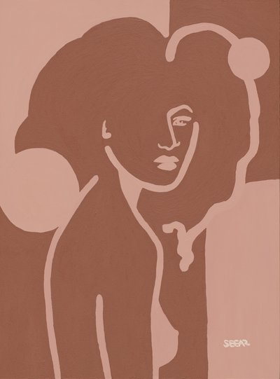 Minimalistische Nackte Frau von Angela Seear