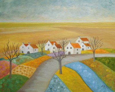 Friedliches Dorf auf dem Land von Angeles M. Pomata