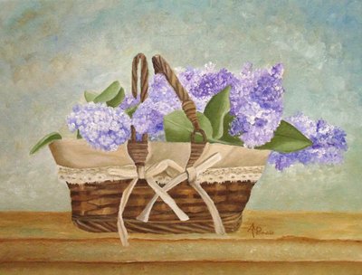 Lila Fliederkorb von Angeles M. Pomata