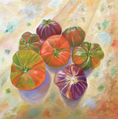 Lebendige Erbstück-Tomaten von Angeles M. Pomata