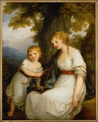 Die Baronin Kruedener und ihr Sohn von Angelica Kauffman