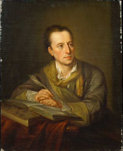 Porträt von Johann Joachim Winckelmann von Angelica Kauffmann