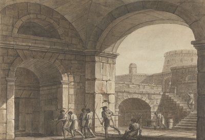Szene in einem römischen Gefängnis von Angelica Kauffmann