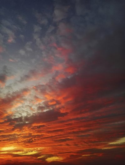 Feuriger Sonnenuntergangshimmel von Angelo Cerantola