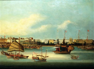 Die Pagode, Whampoa-Insel (Körperfarbe auf Papier) von Anglo Chinese School