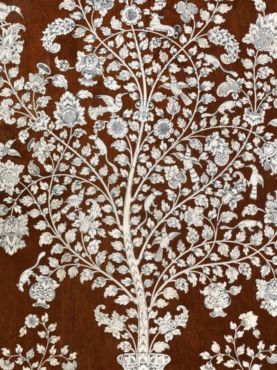 Bureau-Schrank, Vizagapatam, ca. 1720-30 (Elfenbein, Teak, Ebenholz & Schildpatt) von Anglo Indian School