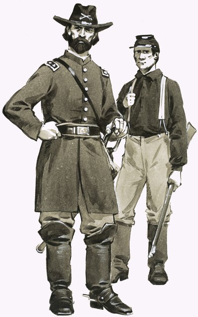Ein US-Kavallerieoffizier und Soldat von Angus McBride