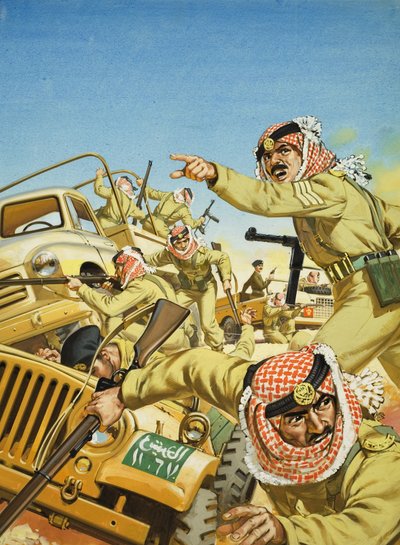 König Hussein von Jordanien (1925-99) von Angus McBride