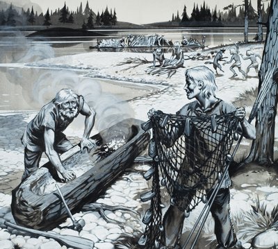 Die Waldmenschen Skandinaviens von Angus McBride
