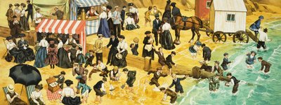 Viktorianische oder edwardianische Strandszene von Angus McBride