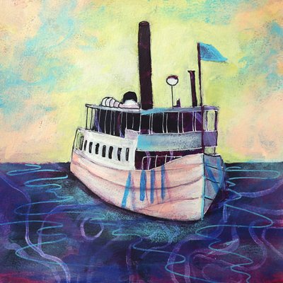 Gemütliches Flussboot von Ania Witwitzka