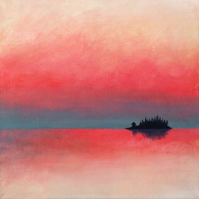 Gelassener Insel-Sonnenuntergang von Ania Witwitzka