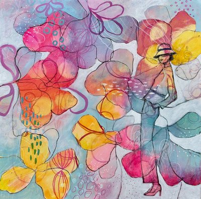 Lebendige Blumenmuse von Ania Witwitzka
