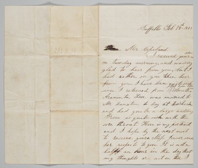 Brief an John Copeland von seiner Frau Ann, 18. Februar 1861 von Ann Hurst Copeland