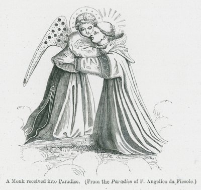 Ein Mönch wird in das Paradies aufgenommen von Anna Brownell Jameson