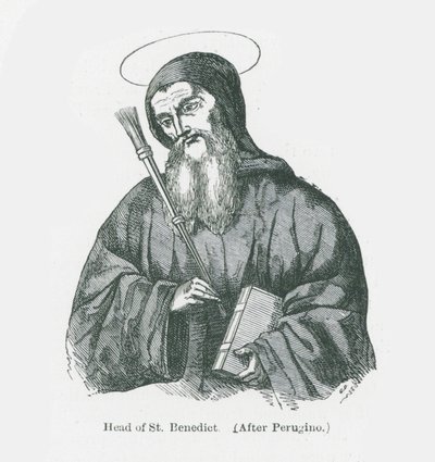 Kopf des St. Benedikt von Anna Brownell Jameson