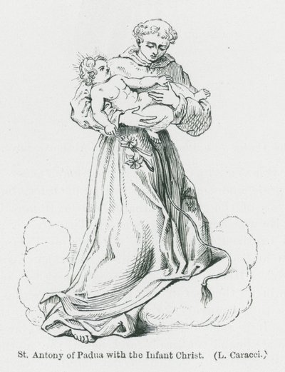 St. Antonius von Padua mit dem Jesuskind von Anna Brownell Jameson