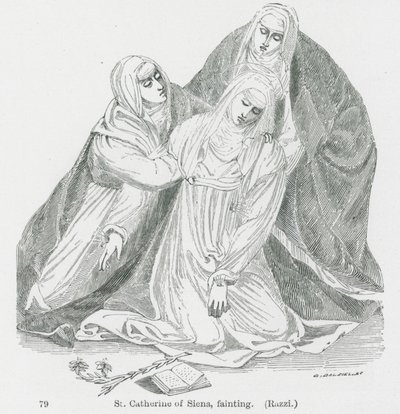 Die Ohnmacht der Heiligen Katharina von Siena von Anna Brownell Jameson