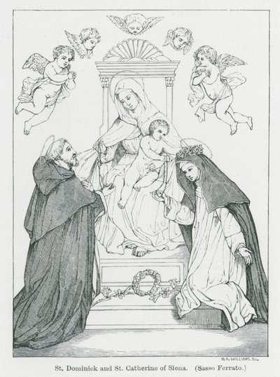 St. Dominikus und St. Katharina von Siena von Anna Brownell Jameson