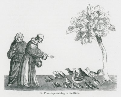 St. Franziskus predigt den Vögeln von Anna Brownell Jameson