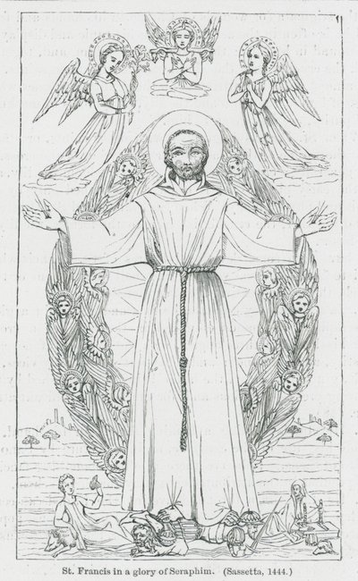 St. Franziskus in einer Herrlichkeit der Seraphim von Anna Brownell Jameson