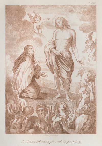 St. Theresa bittet für Seelen im Fegefeuer von Anna Brownell Jameson