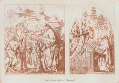 Die Jungfrau besucht St. Bernhard von Clairvaux von Anna Brownell Jameson