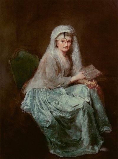 Selbstporträt mit Monokel, 1777 von Anna Dorothea Therbusch