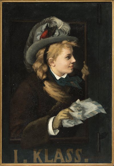 Dame im Zugfenster von Anna Nordgren